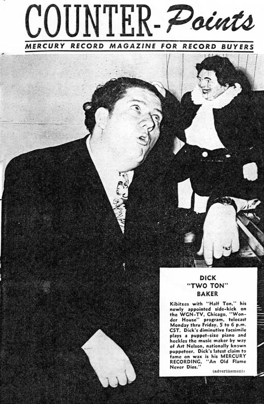 Clip from Mercury record magazine shows Two Ton with Half-Ton