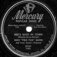 Red's Back in Town! record label